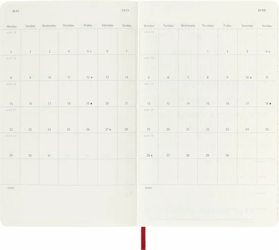 Beste deal ⭐ Moleskine 12 Maanden Agenda - 2023 - Dagelijks - Large - Zachte Kaft - Rood 👍 10 Beste deal ⭐ Moleskine 12 Maanden Agenda - 2023 - Dagelijks - Large - Zachte Kaft - Rood 👍 - Afbeelding 8