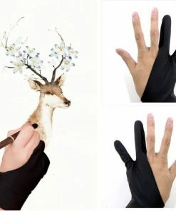 Gloednieuw โญ BOTC Tekenhandschoen – Drawing / Artist Glove - Medium - Zwart ๐