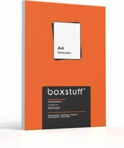 Coupon 😍 Boxstuff A4 Stickervellen - Ordner Etiketten Stickers - Geschikt Inktjet En Laser Printers - 6 Per Vel - 210x49,4MM 🎁 -A-journal shop 550x504 1