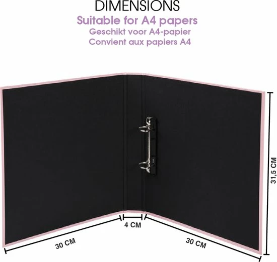 Top 10 โจ ACROPAQ - 5 X Ringmap A4 - 2 D-Ringen, Rug 4 Cm, Aquarel, Ringband - Assorti Kleuren ๐ 9 Top 10 โจ ACROPAQ - 5 X Ringmap A4 - 2 D-Ringen, Rug 4 Cm, Aquarel, Ringband - Assorti Kleuren ๐ - Afbeelding 7