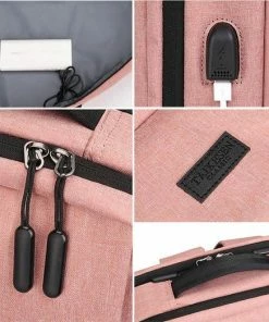 Korting โค๏ธ ZILOU® Rugzak - 15,6 Inch Laptop Rugtas - USB Poort - Waterafstotend - Roze ๐ 11 Korting โค๏ธ ZILOU® Rugzak - 15,6 Inch Laptop Rugtas - USB Poort - Waterafstotend - Roze ๐ -A-journal shop 550x522 3