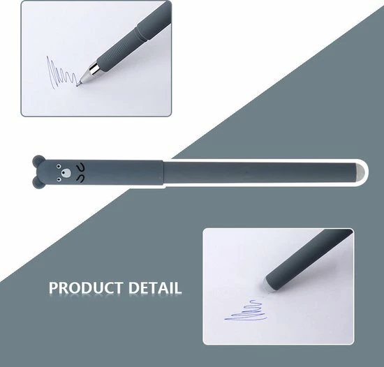Flash-uitverkoop ๐ Pymiq® Luxe Uitgumbare Pennenset Van 4 - Back To School - Schrijven - Uitgummen - Gum - Verwijderbaar - Pen - Dieren ๐ 7 Flash-uitverkoop ๐ Pymiq® Luxe Uitgumbare Pennenset Van 4 - Back To School - Schrijven - Uitgummen - Gum - Verwijderbaar - Pen - Dieren ๐ - Afbeelding 5