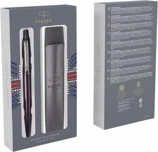 Uitgang ✨ Parker Pen PARKER Balpen JOTTER LONDON Set Victoria Violet 💯 6 Uitgang ✨ Parker Pen PARKER Balpen JOTTER LONDON Set Victoria Violet 💯 - Afbeelding 4