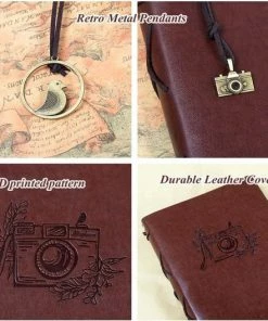 Alternative view of Nieuw 😍 Merkloos Ringband Fotoalbum Plakalbum Diy Vintage Scrapbook Album Kopen Leer Inclusief Accessoires Plakboek ✨