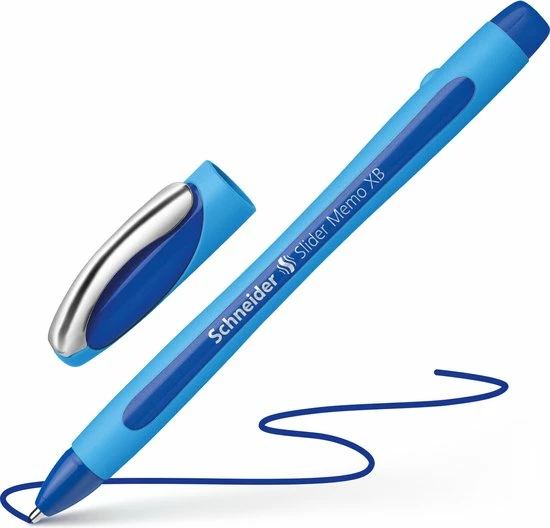 Nieuw ๐งจ Balpen Schneider Slider Memo XB 1,4mm Kogelbreedte Blauw S-150203 โค๏ธ 4 Nieuw ๐งจ Balpen Schneider Slider Memo XB 1,4mm Kogelbreedte Blauw S-150203 โค๏ธ - Afbeelding 2