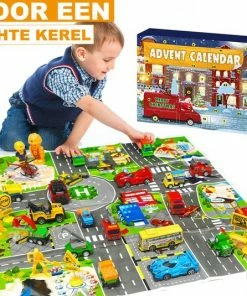 Alternative view of Korting ❤️ Happyment® Adventskalender Kinderen 2022 - Inclusief Speelmat - Auto Liefhebber - 24 Stuks - Black Friday - Kerstcadeau 🤩