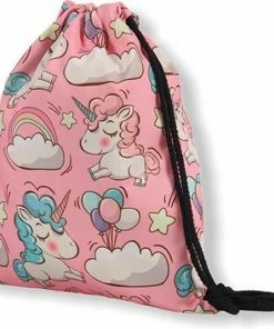 Alternative view of Begroting ⭐ Isa's Friends Zwemtas - Gymtas "Roze" - Luxe Rugtas Met Trekkoorden - Unicorn - Meisjes Rugzak - GRATIS Verzending ✔️