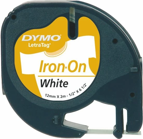 Aanbiedingen ๐ฏ DYMO Originele LetraTag Opstrijkbare Textiellabels | 12 Mm X 2 M Rol | Zwart Op Wit | Opstrijkbaar Voor LetraTag-printers ๐ 4 Aanbiedingen ๐ฏ DYMO Originele LetraTag Opstrijkbare Textiellabels | 12 Mm X 2 M Rol | Zwart Op Wit | Opstrijkbaar Voor LetraTag-printers ๐ - Afbeelding 2