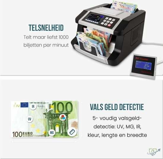 Hete verkoop ๐งจ SCANNUM - Biljettelmachine – 5-voudig Valsgelddetectie - Waardetelling - Biljetten - Geldteller – Geldtelmachine - Valsgelddetector – Geld Teller ๐คฉ 10 Hete verkoop ๐งจ SCANNUM - Biljettelmachine – 5-voudig Valsgelddetectie - Waardetelling - Biljetten - Geldteller – Geldtelmachine - Valsgelddetector – Geld Teller ๐คฉ - Afbeelding 8