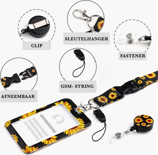Begroting 🎁 Mycramé Zonnebloem Lange Lanyard Sleutelhanger En Keycord - Badgehouder Met Clip Trekkoord - Uittrekbare Badge Pashouder - Kaarthouder Keykoord - Houder Voor Kaart/Sleutels - Telefoon/GSM Koord - Sleutelkoord - Plastic ID Pashouder Ketting - Telefoonkoord 🔔 8 Begroting 🎁 Mycramé Zonnebloem Lange Lanyard Sleutelhanger En Keycord - Badgehouder Met Clip Trekkoord - Uittrekbare Badge Pashouder - Kaarthouder Keykoord - Houder Voor Kaart/Sleutels - Telefoon/GSM Koord - Sleutelkoord - Plastic ID Pashouder Ketting - Telefoonkoord 🔔 - Afbeelding 6
