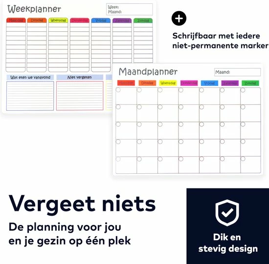 Begroting ๐ Remitzy Magnetische Weekplanner Whiteboard Set - Planners Voor De Koelkast - Maandplanner - Familieplanner - Planbord - Gezinsplanner ๐ 6 Begroting ๐ Remitzy Magnetische Weekplanner Whiteboard Set - Planners Voor De Koelkast - Maandplanner - Familieplanner - Planbord - Gezinsplanner ๐ - Afbeelding 4
