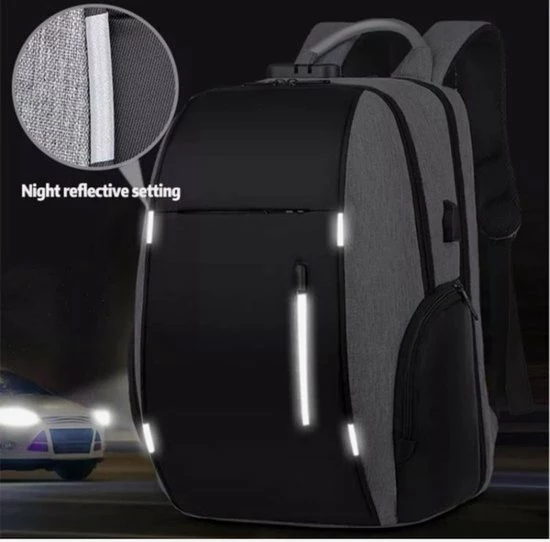 Begroting ๐งจ ASA-STAR - 2022 New Arrival USB Charging Anti-theft Laptop -Anti-Diefstal- Met Slot (Grijs) - Inclusief USB Oplaadstation- ๐ Backpack - School - Office - Waterproof - Travel- Reistassen - Waterdicht - Rugzak Slim Fit School/college Tas Jongens/meisjes ๐ 7 Begroting ๐งจ ASA-STAR - 2022 New Arrival USB Charging Anti-theft Laptop -Anti-Diefstal- Met Slot (Grijs) - Inclusief USB Oplaadstation- ๐ Backpack - School - Office - Waterproof - Travel- Reistassen - Waterdicht - Rugzak Slim Fit School/college Tas Jongens/meisjes ๐ - Afbeelding 5