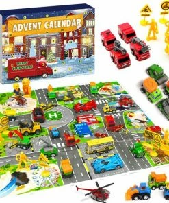 Korting โค๏ธ Happyment® Adventskalender Kinderen 2022 - Inclusief Speelmat - Auto Liefhebber - 24 Stuks - Black Friday - Kerstcadeau ๐คฉ