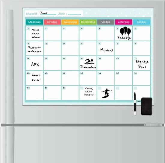 Gloednieuw ๐ Brute Strength - Magnetisch Weekplanner Whiteboard (5) - A3 - Planbord - Familieplanner - Gezinsplanner - To Do Planner ๐ 6 Gloednieuw ๐ Brute Strength - Magnetisch Weekplanner Whiteboard (5) - A3 - Planbord - Familieplanner - Gezinsplanner - To Do Planner ๐ - Afbeelding 4