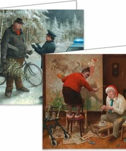 Alternative view of Aanbiedingen 🥰 Marius Van Dokkum Kerstkaarten - Mapje Met 4x5 Stuks - Set 2 ⭐