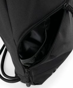 Alternative view of Beste Pirce ❤️ Merkloos Sport Gymtas Zwart Met Rijgkoord 49 X 35 Cm Van Polyester - Groot Hoofdvak - Apart Schoenenvak En Flessenhouder 🔥