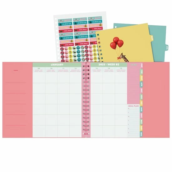 Gloednieuw 🤩 Grappige Dieren Familie Agenda 2023 - Lannoo - Ringband - 1 Week Per 2 Pagina's - 18 X 24 Cm - Roze 😍 4 Gloednieuw 🤩 Grappige Dieren Familie Agenda 2023 - Lannoo - Ringband - 1 Week Per 2 Pagina's - 18 X 24 Cm - Roze 😍 - Afbeelding 2
