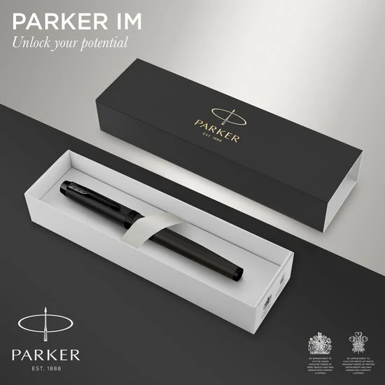 Beste Pirce 🎁 Parker IM-rollerbalpen | Matzwart Met Zwarte Afwerking | Fijne Punt Met Navulling Met Zwarte Inkt | Geschenkverpakking 💯 4 Beste Pirce 🎁 Parker IM-rollerbalpen | Matzwart Met Zwarte Afwerking | Fijne Punt Met Navulling Met Zwarte Inkt | Geschenkverpakking 💯 - Afbeelding 2