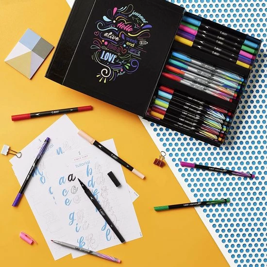 Gloednieuw ๐ BIC My Handlettering Set - Mijn Luxe Schrijf Geschenkdoos ๐ 4 Gloednieuw ๐ BIC My Handlettering Set - Mijn Luxe Schrijf Geschenkdoos ๐ - Afbeelding 2