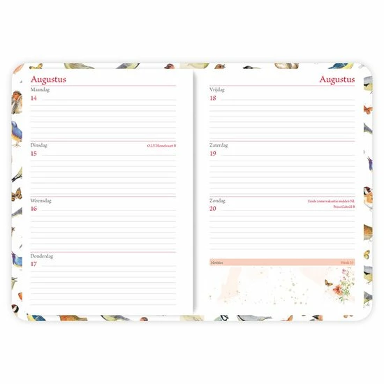 Aanbiedingen 🤩 Comello Week Agenda - 2023 - Janneke Brinkman - Vogels - 12.7x17.8cm 🤩 6 Aanbiedingen 🤩 Comello Week Agenda - 2023 - Janneke Brinkman - Vogels - 12.7x17.8cm 🤩 - Afbeelding 4