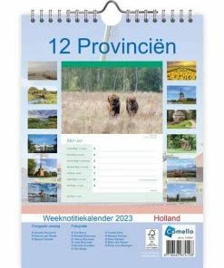 Alternative view of Beste deal ⭐ Diverse Week Kalender - 2023 - 12 Provinciën - 16,5x23cm 🎉