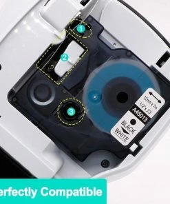Alternative view of Korting 🤩 Merkloos 3x Geschikt Voor Dymo 45013 DYMO D1 Standard Label Tape - 12mm X 7m 🥰