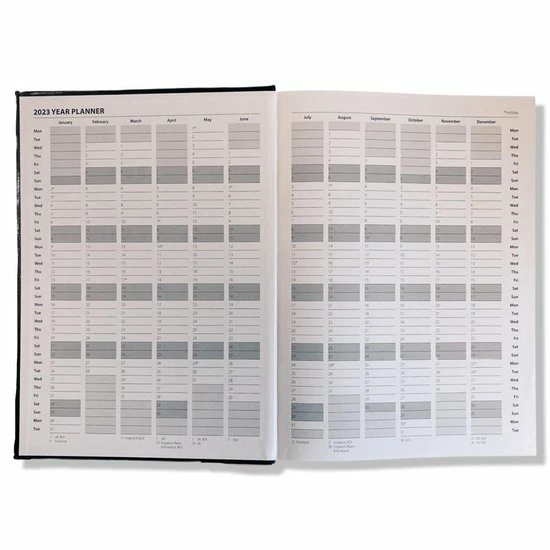 Goedkoop 🥰 IG Design A4 Dag Agenda - Kunstleder Cover - Zwart - 21x29cm 1 D/p - Zwart 🔥 11 Goedkoop 🥰 IG Design A4 Dag Agenda - Kunstleder Cover - Zwart - 21x29cm 1 D/p - Zwart 🔥 - Afbeelding 9