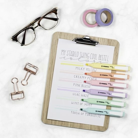 Coupon ❤️ STABILO Swing Cool Pastel IN KOUDE KLEUREN - Markeerstift - Etui Met 6 Pastel Kleuren 🔔 5 Coupon ❤️ STABILO Swing Cool Pastel IN KOUDE KLEUREN - Markeerstift - Etui Met 6 Pastel Kleuren 🔔 - Afbeelding 3