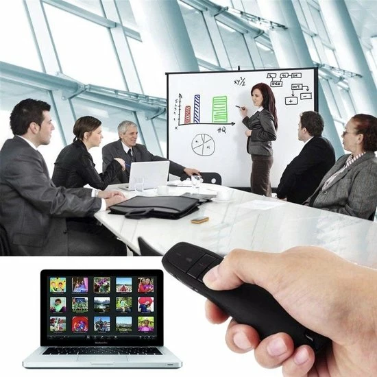 Kopen 😉 Exclusive By TW Draadloze Presenter - Presentatie Klikker - Wireless Presenter - Powerpoint Afstandsbediening - Laser Pointer - Draadloos - USB - Zwart 🎁 5 Kopen 😉 Exclusive By TW Draadloze Presenter - Presentatie Klikker - Wireless Presenter - Powerpoint Afstandsbediening - Laser Pointer - Draadloos - USB - Zwart 🎁 - Afbeelding 3