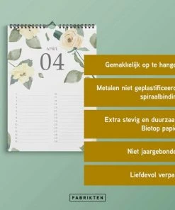 Beste Pirce ๐ Fabrikten Verjaardagskalender - Bloemen - Groen/Roze/Rood/Geel - A4 ๐ 15 Beste Pirce ๐ Fabrikten Verjaardagskalender - Bloemen - Groen/Roze/Rood/Geel - A4 ๐ -A-journal shop 550x550 284