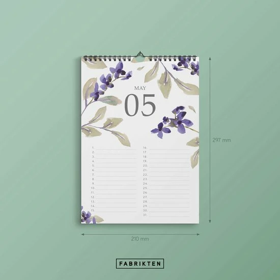 Beste Pirce ๐ Fabrikten Verjaardagskalender - Bloemen - Groen/Roze/Rood/Geel - A4 ๐ 9 Beste Pirce ๐ Fabrikten Verjaardagskalender - Bloemen - Groen/Roze/Rood/Geel - A4 ๐ - Afbeelding 7