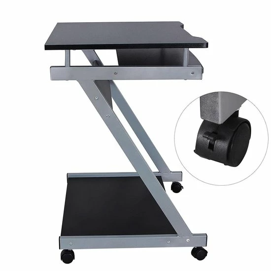 Coupon 😉 Hoppa! Computertafel Bureau Op Wielen - Verrijdbaar Computerbureau - Geschikt Voor PC / Apple Macbook IMac / Laptop Computer Bureau Meubel - Computermeubel Tafel - Zwart - 60x73x48 💯 8 Coupon 😉 Hoppa! Computertafel Bureau Op Wielen - Verrijdbaar Computerbureau - Geschikt Voor PC / Apple Macbook IMac / Laptop Computer Bureau Meubel - Computermeubel Tafel - Zwart - 60x73x48 💯 - Afbeelding 6