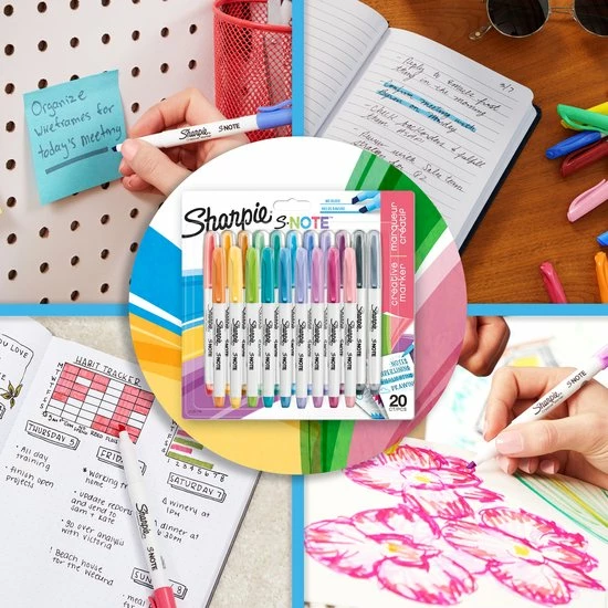 Beste recensies van 🛒 Sharpie S-Note Creatieve Kleurenmarkers | Markeren, Schrijven, Tekenen En Meer | Diverse Kleuren | Wigvormige Punt | 20 Stuks 😉 4 Beste recensies van 🛒 Sharpie S-Note Creatieve Kleurenmarkers | Markeren, Schrijven, Tekenen En Meer | Diverse Kleuren | Wigvormige Punt | 20 Stuks 😉 - Afbeelding 2