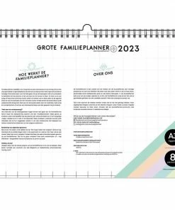 Alternative view of Beste Pirce 🧨 SuccesPlanner Grote FamiliePlanner 2023 - A3 - Muurkalender Voor 8 Personen ⌛