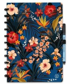 Uitgang โค๏ธ Greenstory - GreenBook Uitwisbaar Notitieboek - Lijn & Blanco - A4 - Blooming Blue ๐