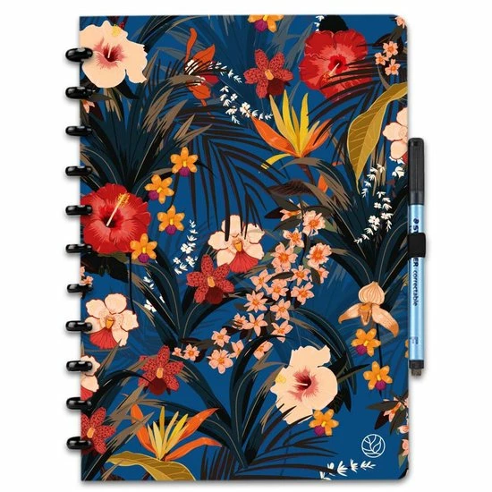 Uitgang ❤️ Greenstory - GreenBook Uitwisbaar Notitieboek - Lijn & Blanco - A4 - Blooming Blue 👍 3 Uitgang ❤️ Greenstory - GreenBook Uitwisbaar Notitieboek - Lijn & Blanco - A4 - Blooming Blue 👍