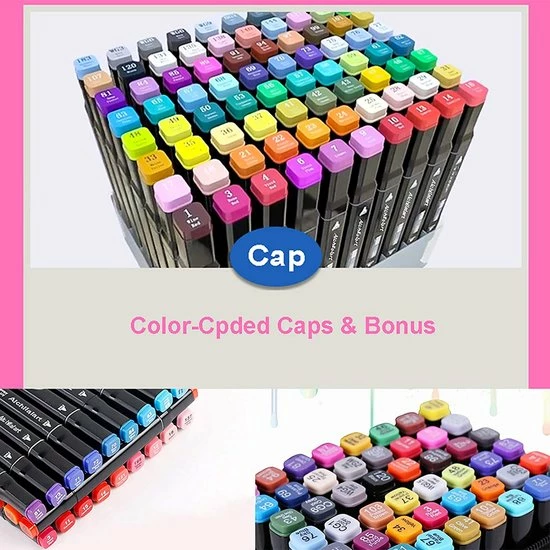 Gloednieuw ๐ Discountershop Dubbelzijdige Markering 80 St Twinmarkers XXL-set - Stift Met 80 St Twin Tip Markeerstift Dual Tip Permanente Sketch Marker 80 Kleuren Voor Kunstenaars Volwassenen Kinderen Tekenen Schilderen Ambachten Hoeveelheid 80 Stuks โจ 10 Gloednieuw ๐ Discountershop Dubbelzijdige Markering 80 St Twinmarkers XXL-set - Stift Met 80 St Twin Tip Markeerstift Dual Tip Permanente Sketch Marker 80 Kleuren Voor Kunstenaars Volwassenen Kinderen Tekenen Schilderen Ambachten Hoeveelheid 80 Stuks โจ - Afbeelding 8