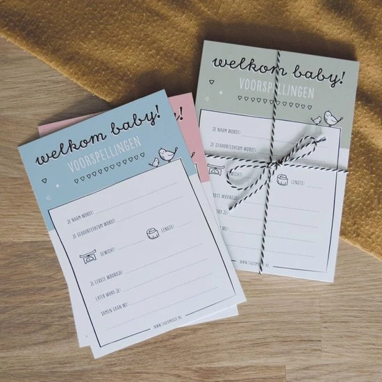 Beste Pirce ๐ Babyshower Invulkaarten Groen | 15 Stuks | Baby Voorspellingskaarten | Jongen En Meisje | Thuismusje ๐ 6 Beste Pirce ๐ Babyshower Invulkaarten Groen | 15 Stuks | Baby Voorspellingskaarten | Jongen En Meisje | Thuismusje ๐ - Afbeelding 4