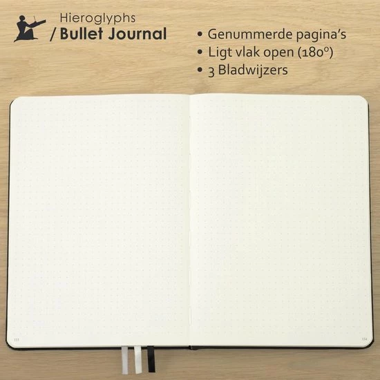Top 10 😉 Hieroglyphs Bullet Journal - A5 Notitieboek - 100 Grams Papier - Hardcover Notebook Dotted - Met Handleiding En Inspiratie - Nederlands - Blauw ⭐ 7 Top 10 😉 Hieroglyphs Bullet Journal - A5 Notitieboek - 100 Grams Papier - Hardcover Notebook Dotted - Met Handleiding En Inspiratie - Nederlands - Blauw ⭐ - Afbeelding 5