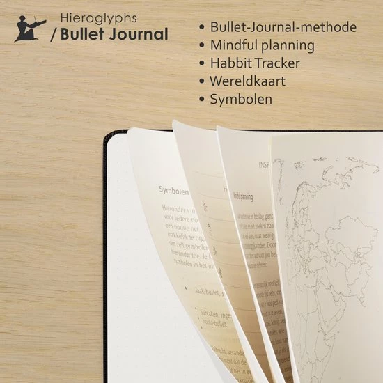 Top 10 😉 Hieroglyphs Bullet Journal - A5 Notitieboek - 100 Grams Papier - Hardcover Notebook Dotted - Met Handleiding En Inspiratie - Nederlands - Blauw ⭐ 10 Top 10 😉 Hieroglyphs Bullet Journal - A5 Notitieboek - 100 Grams Papier - Hardcover Notebook Dotted - Met Handleiding En Inspiratie - Nederlands - Blauw ⭐ - Afbeelding 8
