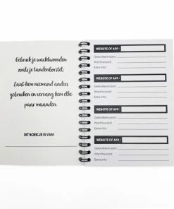 Goedkoopste ๐ Hippekaartjeswinkel Wachtwoordenboek - Notitieboek Voor Wachtwoorden - Ruimte Voor 200 Wachtwoorden - Tip - Cadeau - Sinterklaascadeau ๐ 10 Goedkoopste ๐ Hippekaartjeswinkel Wachtwoordenboek - Notitieboek Voor Wachtwoorden - Ruimte Voor 200 Wachtwoorden - Tip - Cadeau - Sinterklaascadeau ๐ -A-journal shop 550x550 414