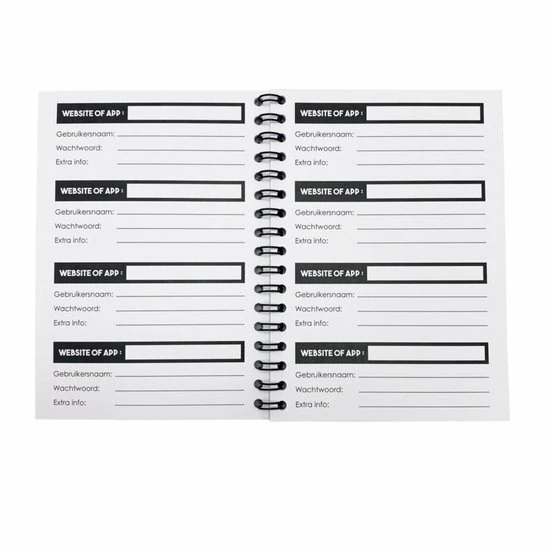 Goedkoopste ๐ Hippekaartjeswinkel Wachtwoordenboek - Notitieboek Voor Wachtwoorden - Ruimte Voor 200 Wachtwoorden - Tip - Cadeau - Sinterklaascadeau ๐ 7 Goedkoopste ๐ Hippekaartjeswinkel Wachtwoordenboek - Notitieboek Voor Wachtwoorden - Ruimte Voor 200 Wachtwoorden - Tip - Cadeau - Sinterklaascadeau ๐ - Afbeelding 5