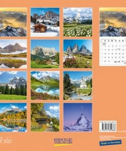 Alternative view of Korting 👏 Korsch Verlag Alpen Kalender 2023- 30x30cm 🎁
