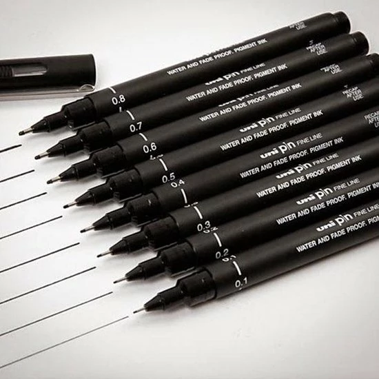 Goedkoopste 🔔 Uni Pin Fineliner - Zwart 5-delige Set 🔔 5 Goedkoopste 🔔 Uni Pin Fineliner - Zwart 5-delige Set 🔔 - Afbeelding 3