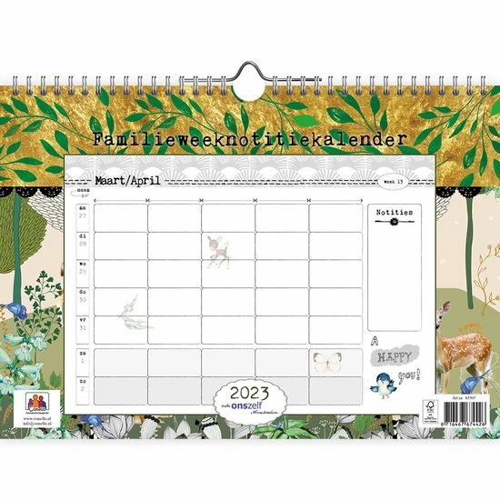 Korting 🤩 Comello Studio Onszelf Familie Weeknotitiekalender - 2023 - Parijs ✨ 4 Korting 🤩 Comello Studio Onszelf Familie Weeknotitiekalender - 2023 - Parijs ✨ - Afbeelding 2