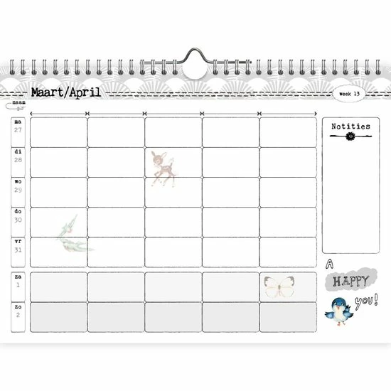 Korting 🤩 Comello Studio Onszelf Familie Weeknotitiekalender - 2023 - Parijs ✨ 5 Korting 🤩 Comello Studio Onszelf Familie Weeknotitiekalender - 2023 - Parijs ✨ - Afbeelding 3