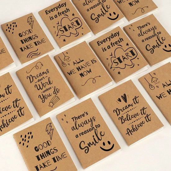 Nieuw ๐คฉ Partizzle® Partizzle 24x Kraft Notitieboek A6 - Gelinieerd - Klein Notitieboekje - 10.5 X 14.8 Cm - Positieve Quotes โจ 7 Nieuw ๐คฉ Partizzle® Partizzle 24x Kraft Notitieboek A6 - Gelinieerd - Klein Notitieboekje - 10.5 X 14.8 Cm - Positieve Quotes โจ - Afbeelding 5