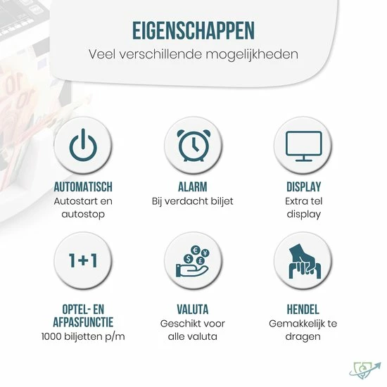 Hete verkoop ๐งจ SCANNUM - Biljettelmachine – 5-voudig Valsgelddetectie - Waardetelling - Biljetten - Geldteller – Geldtelmachine - Valsgelddetector – Geld Teller ๐คฉ 7 Hete verkoop ๐งจ SCANNUM - Biljettelmachine – 5-voudig Valsgelddetectie - Waardetelling - Biljetten - Geldteller – Geldtelmachine - Valsgelddetector – Geld Teller ๐คฉ - Afbeelding 5
