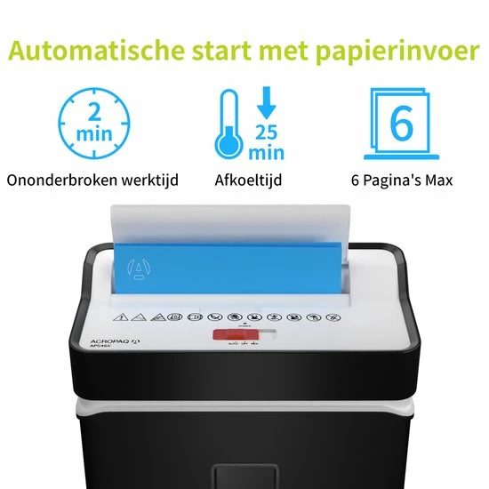 Hete verkoop ๐คฉ ACROPAQ Papierversnipperaar - Voor Thuis En Kantoor, 14 Liter, P4, Tot 6 Vellen - Papiervernietiger - Zwart ๐ 12 Hete verkoop ๐คฉ ACROPAQ Papierversnipperaar - Voor Thuis En Kantoor, 14 Liter, P4, Tot 6 Vellen - Papiervernietiger - Zwart ๐ - Afbeelding 10