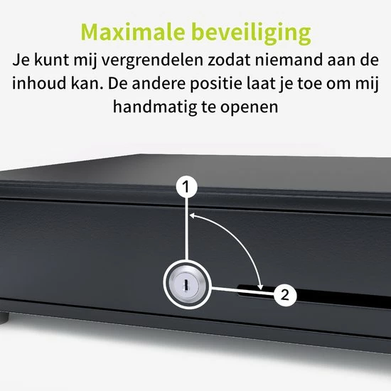 Goedkoopste ๐ ACROPAQ Kassalade - 33 X 33 Cm, Opening Per Drukknop - Zwart - AC335PBK โญ 6 Goedkoopste ๐ ACROPAQ Kassalade - 33 X 33 Cm, Opening Per Drukknop - Zwart - AC335PBK โญ - Afbeelding 4